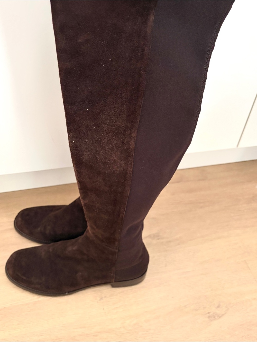 Stuart Weitzman 50/50 Women's Over-the-Knee Brown Suede Boots
